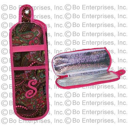 Chocolate and Pink Paisley Hot Iron Case