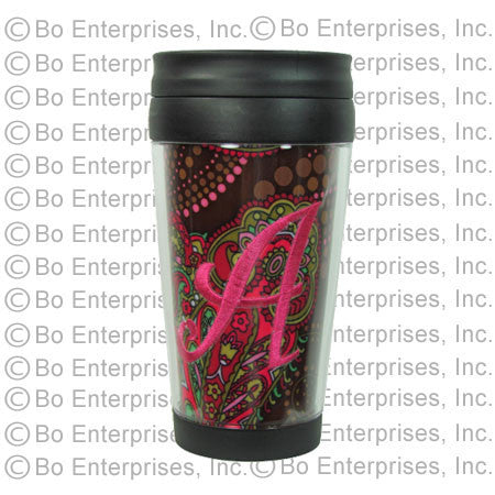 Chocolate & Pink Paisley Mug