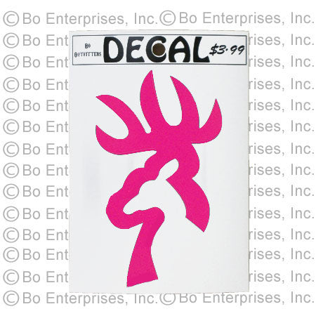 Deer Head Decal (Hot Pink)