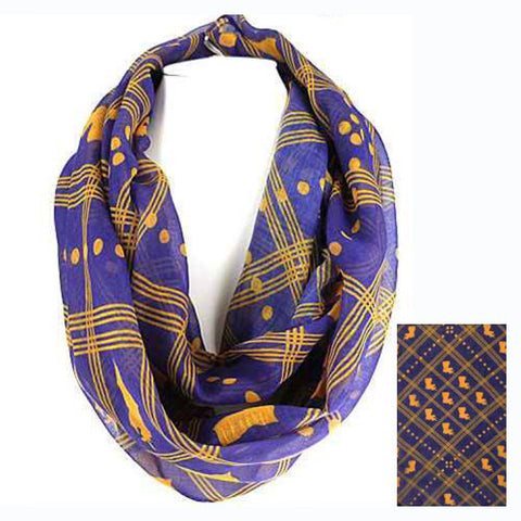 SC0064 Purple Gold State Scarf