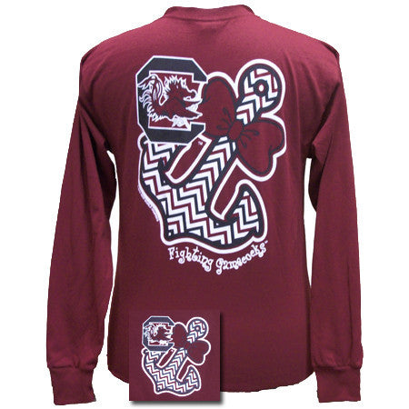 South Carolina Bowtie Anchor - Garnet (long sleeve)