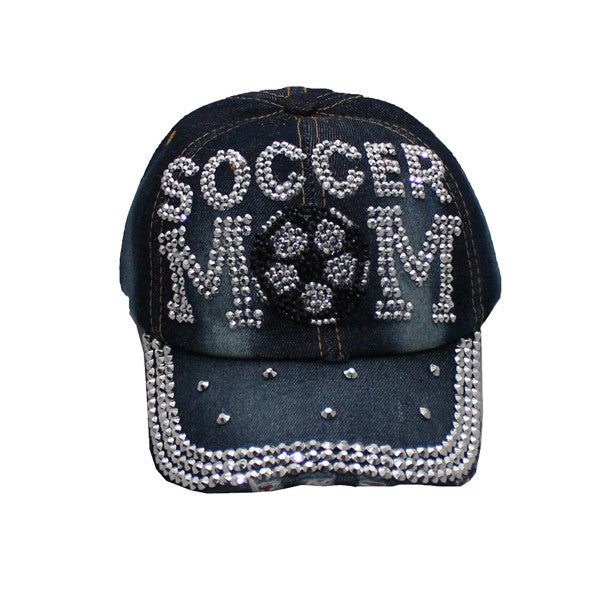 Cap-Soccer Mom Bling