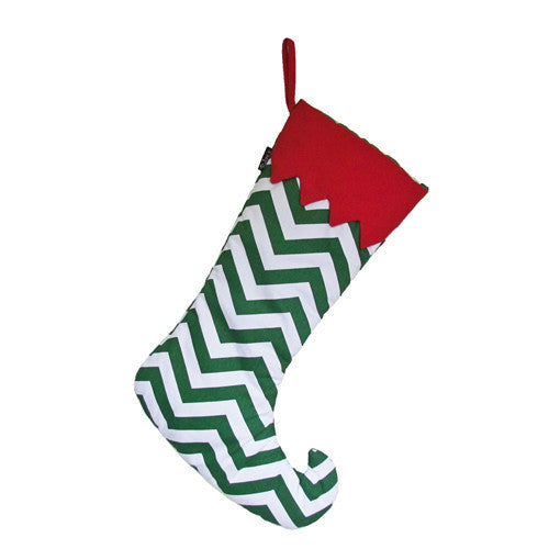 STK1225-ELF-GREEN CHEVRON-RED TOP