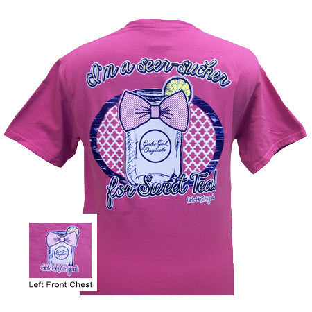 I'm a Seer-Sucker for Sweet Tea Comfort Color Rasberry