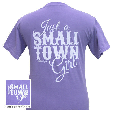 Just a Small Town Girl Violet (Comfort Color Tee)
