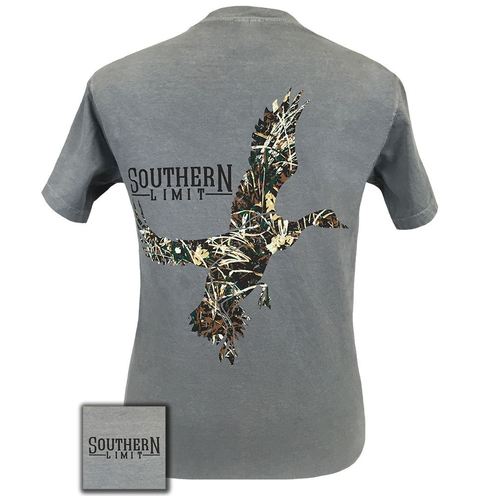 Southern Limit Camo Duck Comfort Color Grey