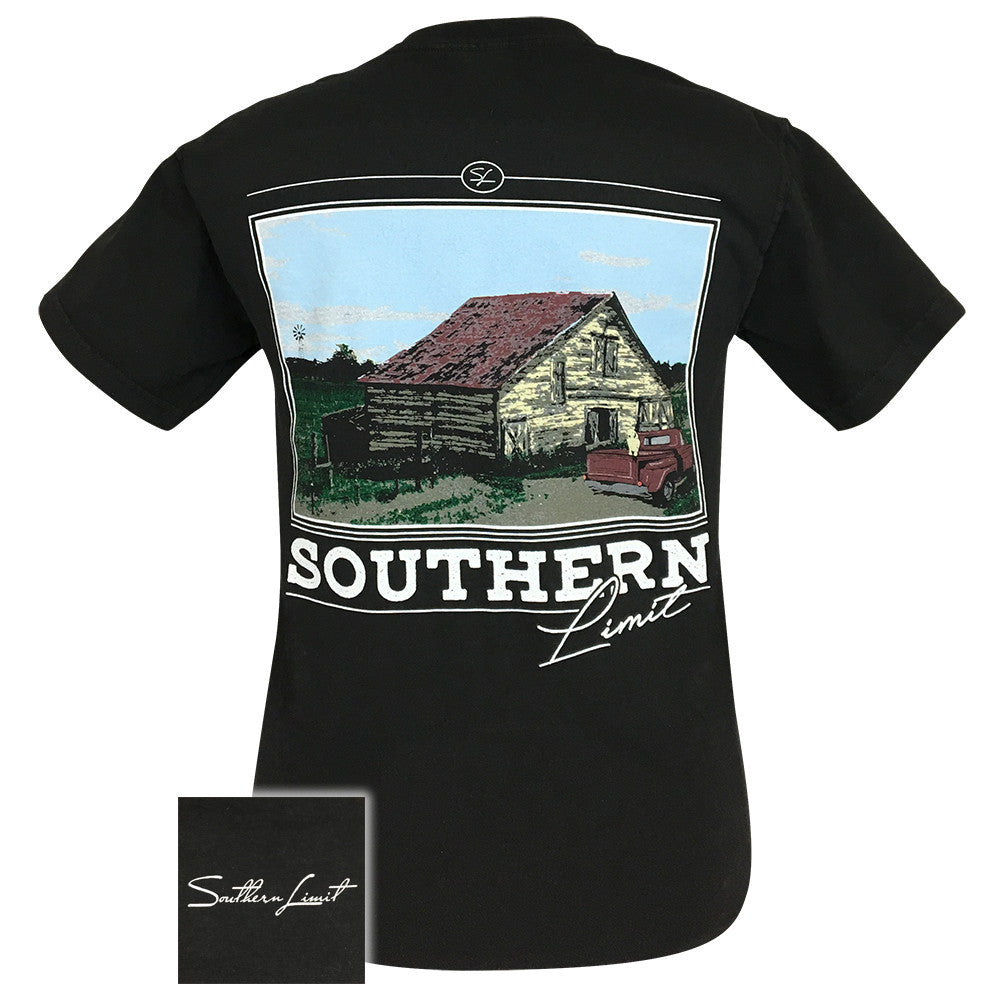 Southern LImit Old Barn Black Short Sleeve