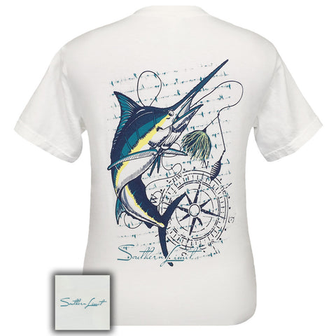 Southern Limits Marlin White Short Sleeve