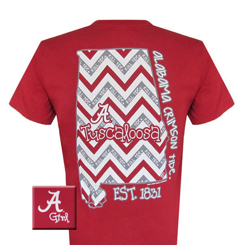 Alabama T-Shirt: State Chevron (Short Sleeve)