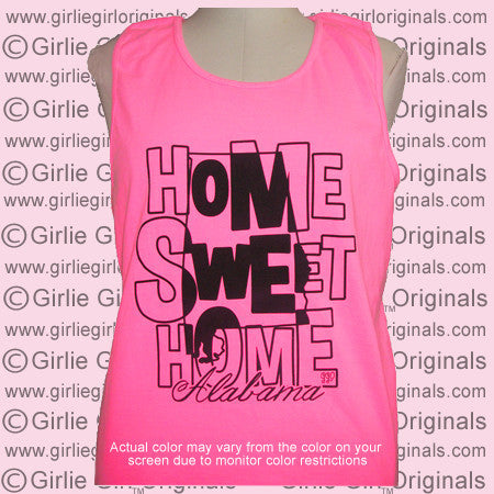 AL-Home Sweet Home - Neon Pink (Comfort Color Tank)