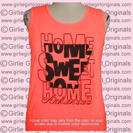 AR-Home Sweet Home - Neon Red Orange (Comfort Color Tank)