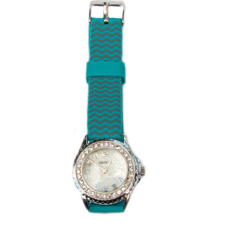 Teal Chevron Watch