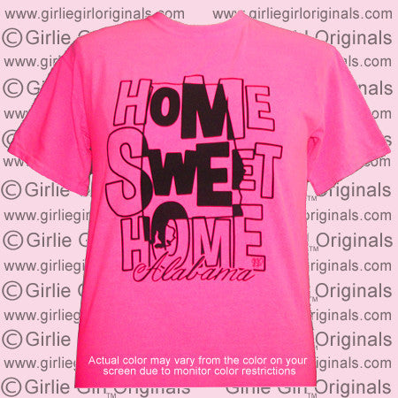 AL-Home Sweet Home - Neon Pink (Comfort Color Tee)