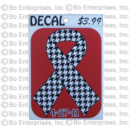 Houndstooth Ribbon Decal