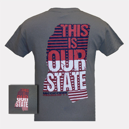 Mississppi This is Our State Charcoal