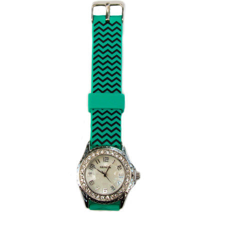 Turquoise Chevron Watch