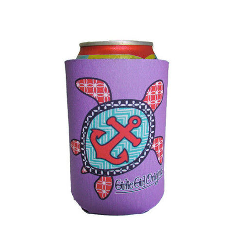KZ-Turtle Anchor Koozie - Purple