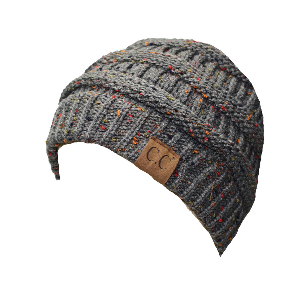 HAT 33-Speckled Dark Melange Gray