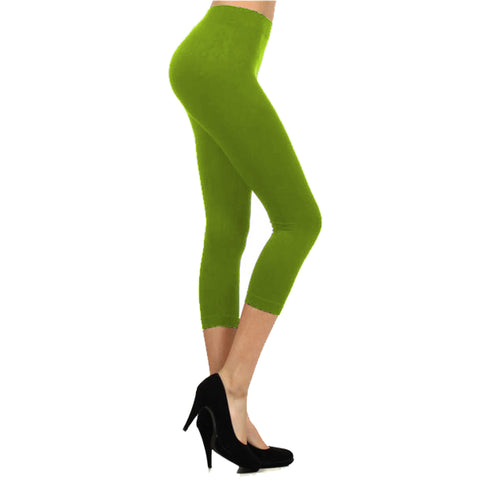 SML_SD Dark Olive Capri Legging