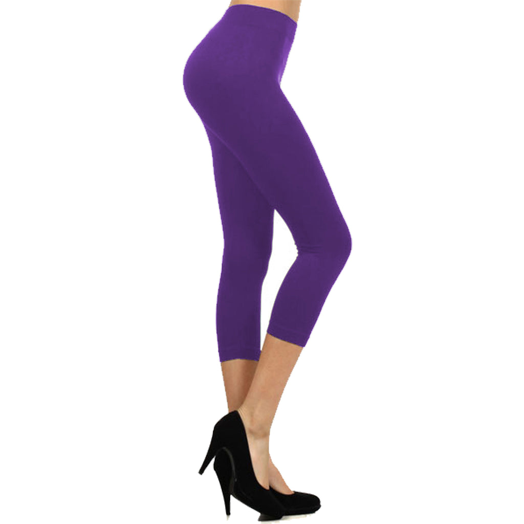 SML_SD Dark Purple Capri Legging