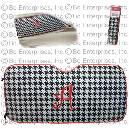 Auto Houndstooth Intial "A" SunShade