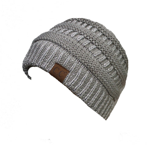 CC20A BEANIE Metallic Sliver