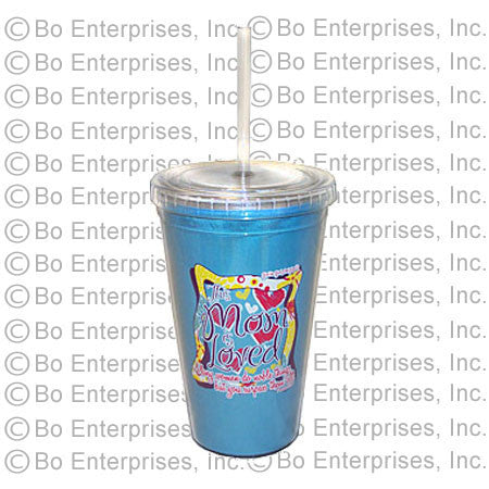 This Mom is Loved Design Cup With Straw