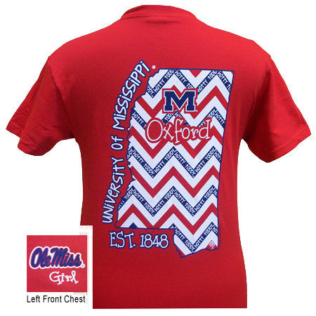 Ole Miss State Chevron Red