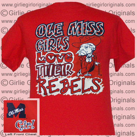 Ole Miss T-shirt: Ole Miss Girls (Short Sleeve)