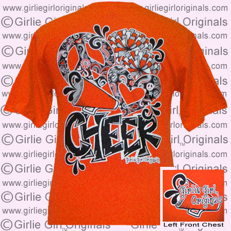 Peace Love Cheer - Orange (Short Sleeve)