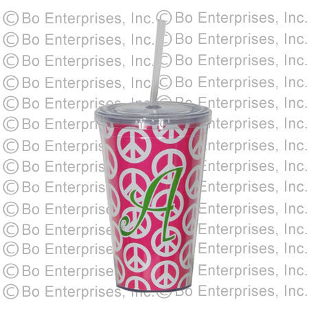 Peace Design Straw Cup