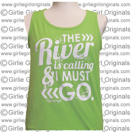 River Calling - Lime (Comfort Color Tank)