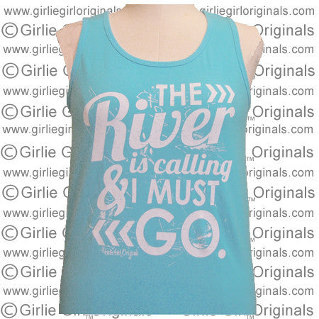 River Calling - Lagoon Blue (Comfort Color Tank)