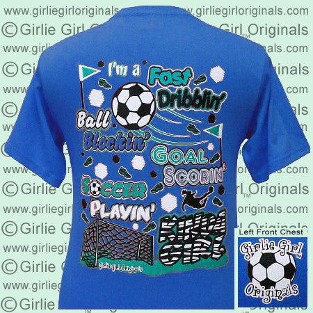 Soccer Girl - Sapphire Blue (Short Sleeve)