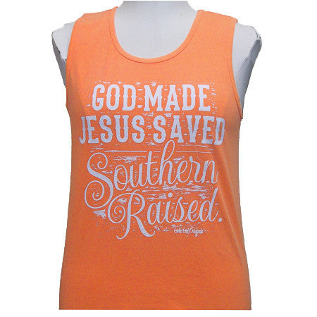 Southern Raised Comfort Color Tank Melon