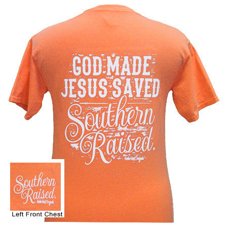 Southern Raised Comfort Color Melon Tee