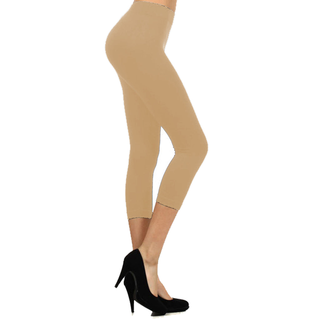 SML_SD Tan Capri Legging