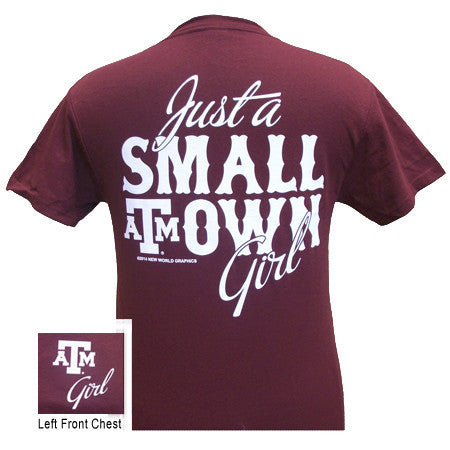 Texas A&M Small Town Girl - Maroon (short sleeve)