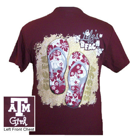 Texas A&M T-Shirt: Hibiscus (Short Sleeve)