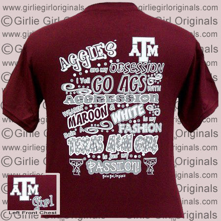 Texas A&M T-Shirt: Aggies Obsession (Short Sleeve)